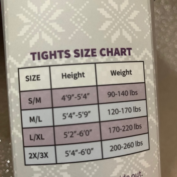 Footed XL fleece lined tights (4) - Picture 4 of 7